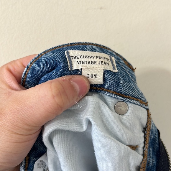 Madewell The Curvy Perfect Vintage Medium Wash Denim Jeans Size 28 Tall - Picture 11 of 12